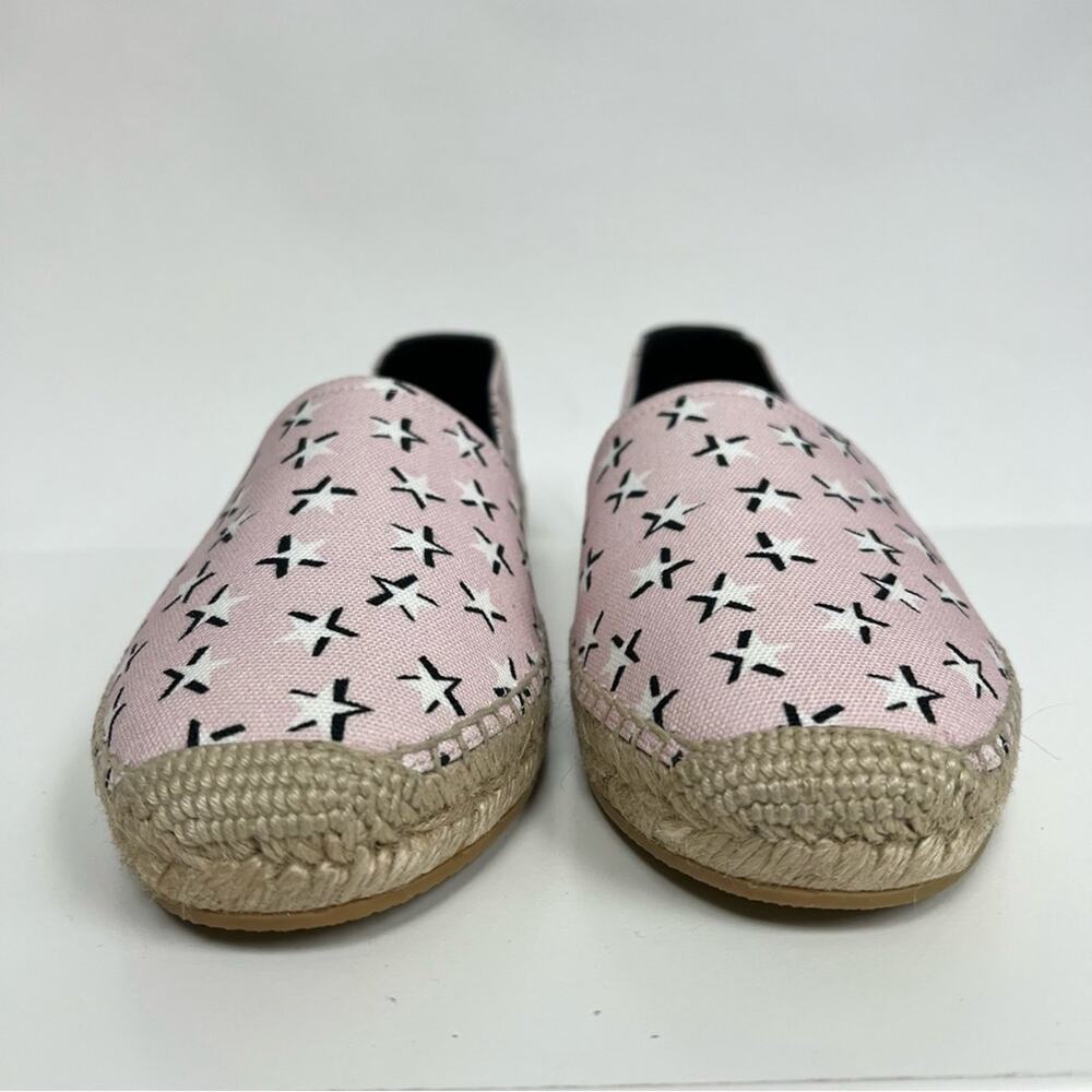 NWT Saint Laurent Espadrilles Solaris Canvas Star Print Pink Black EU 39.5 $750 - Picture 4 of 12